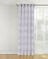 Buy custom curtains for bedrooms windows in blue color damask design fabric